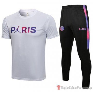 Tuta da track Paris Saint-germain Jordan Manica Corta 2021-2022 Blanco Tuta da track Paris Saint-germain Jordan Manica Corta 2021-2022 Blanco