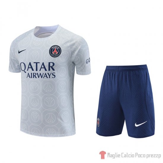 Chandal Del Paris Saint-germain Manica Corta 2022-2023 Gris - Pantalon Corto - Clicca l'immagine per chiudere