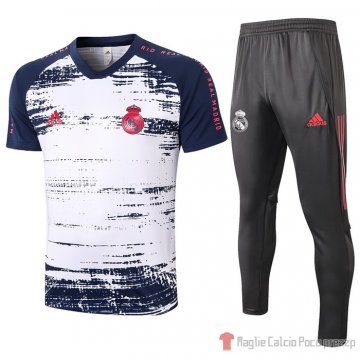 Tuta da track Real Madrid Manica Corta 2020-2021 Blanco Tuta da track Real Madrid Manica Corta 2020-2021 Blanco