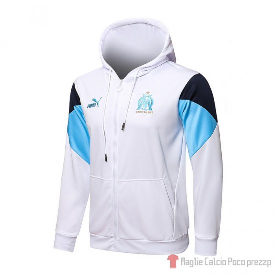 Giacca Olympique Marsella 2021-22 Blanco - Clicca l'immagine per chiudere