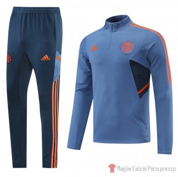 Felpa Della Tuta Manchester United 22-23 Azul