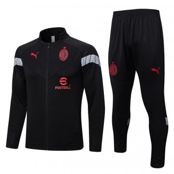 Giacca Della Tuta Milan 22-23 Negro Y Rojo Giacca Della Tuta Milan 22-23 Negro Y Rojo