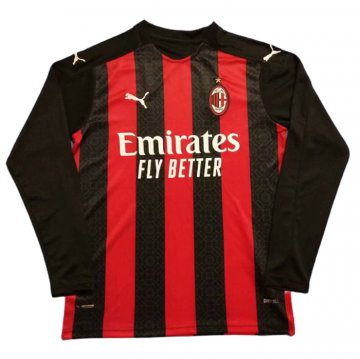 Maglia AC Milan Home Maniche Lunghe 20-21 Maglia AC Milan Home Maniche Lunghe 20-21