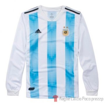 Maglia Argentina Home Bambino Manica Lunga 2018