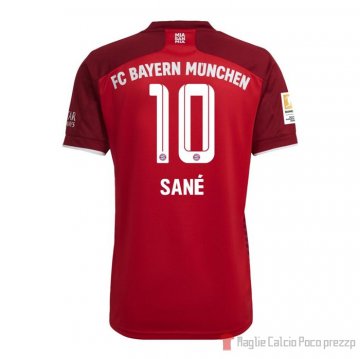 Maglia Bayern Munich Giocatore Sane Home 21-22 Maglia Bayern Munich Giocatore Sane Home 21-22
