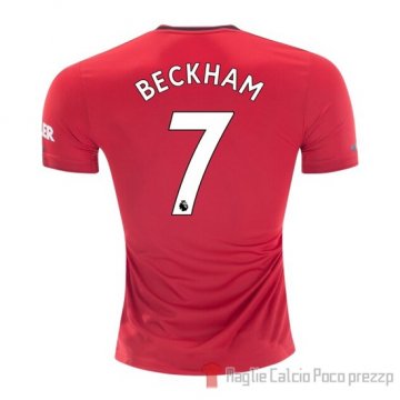 Maglia Manchester United Giocatore Beckham Home 2019/2020 Maglia Manchester United Giocatore Beckham Home 2019/2020