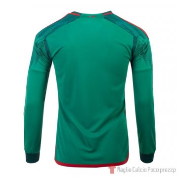 Maglia Messico Home Maniche Lunghe 2022