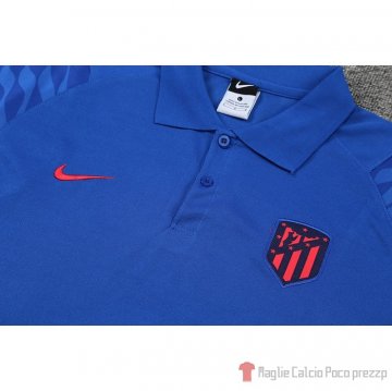 Maglia Polo Atletico Madrid 2022-2023 Blu