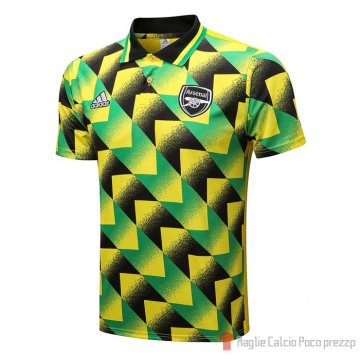 Maglia Polo Del Arsenal 22-23 Negro Y Verde Maglia Polo Del Arsenal 22-23 Negro Y Verde
