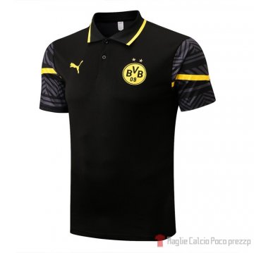Maglia Polo Del Borussia Dortmund 22-23 Negro Y Amarillo Maglia Polo Del Borussia Dortmund 22-23 Negro Y Amarillo