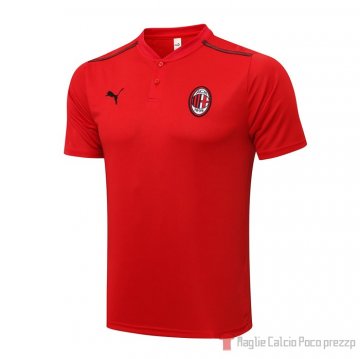 Maglia Polo Del Milan 2021-22 Rojo Maglia Polo Del Milan 2021-22 Rojo