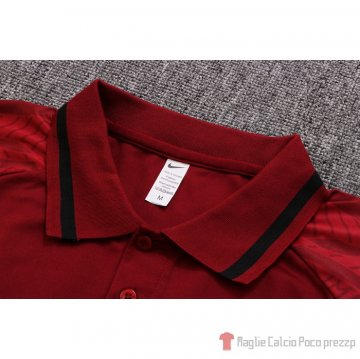 Maglia Polo Del Portogallo 22-23 Rojo