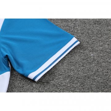 Maglia Polo Manchester City 2022-23 Blu E Bianco