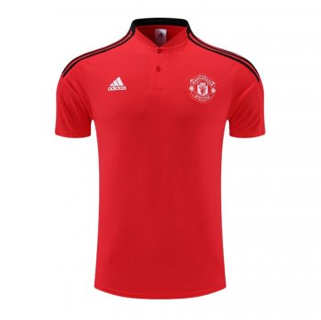 Maglia Polo Manchester United 2022-23 Rosso