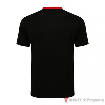 Maglia Polo Manchester United 21-22 Nero