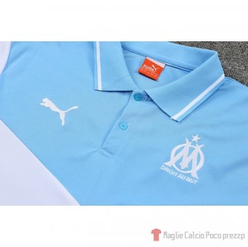 Maglia Polo Marsiglia 22-23 Blu E Bianco