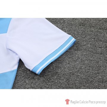 Maglia Polo Marsiglia 22-23 Blu E Bianco