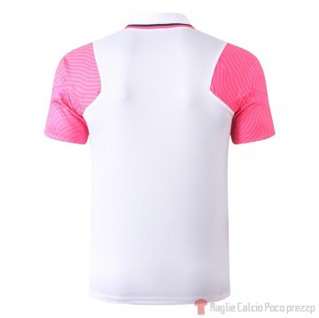 Maglia Polo Paris Saint-Germain 2020/2021 Bianco e Rosa