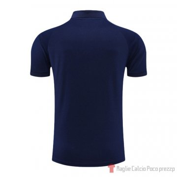 Maglia Polo Paris Saint-germain Jordan 22-23 Blu Marino