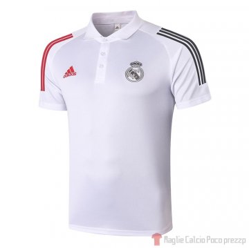 Maglia Polo Real Madrid 2020/2021 Bianco Maglia Polo Real Madrid 2020/2021 Bianco