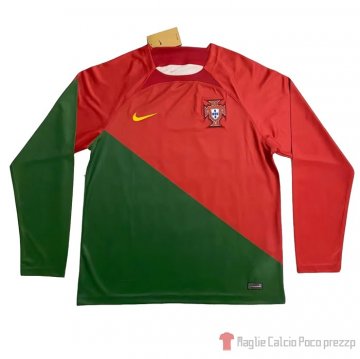 Maglia Portogallo Home Maniche Lunghe 2022