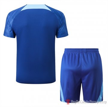 Tuta Da Track Atletico Madrid Manica Corta 2022-2023 Azul - Pantalon Corto