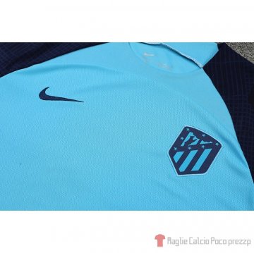 Tuta Da Track Atletico Madrid Manica Corta 2022-23 Blu - Pantalon Corto