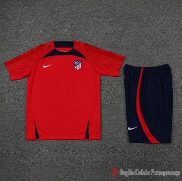 Tuta Da Track Atletico Madrid Manica Corta 22-23 Rosso - Pantalon Corto