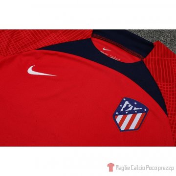 Tuta Da Track Atletico Madrid Manica Corta 22-23 Rosso - Pantalon Corto