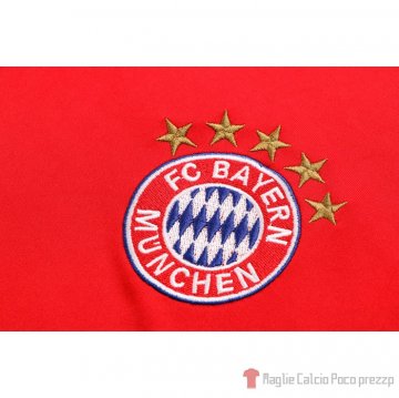Tuta Da Track Bayern Munich Manica Corta 2022-2023 Rosso
