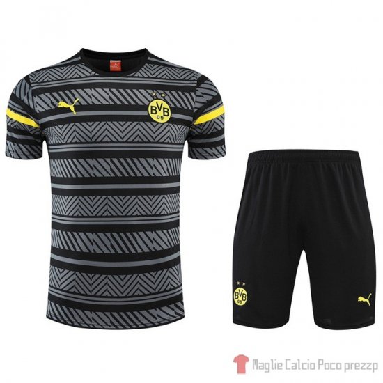 Tuta Da Track Borussia Dortmund Manica Corta 22-23 Grigio - Pantalon Corto - Clicca l'immagine per chiudere