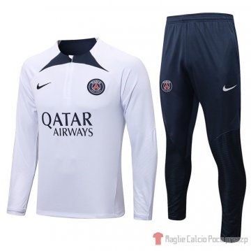 Tuta Da Track Felpa Paris Saint-germain 2022-2023 Bianco