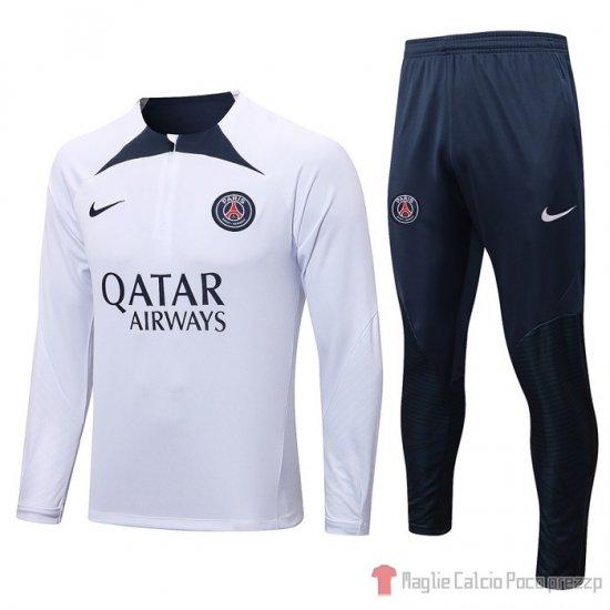 Tuta Da Track Felpa Paris Saint-germain 2022-2023 Bianco - Clicca l'immagine per chiudere