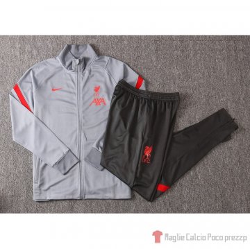 Tuta Da Track Giacca Liverpool 2020-21 Grigio