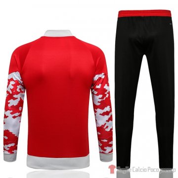 Tuta Da Track Giacca Manchester United 2021-22 Rosso