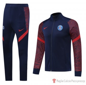 Tuta Da Track Giacca Paris Saint-germain 20-21 Blu E Rosso