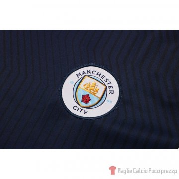 Tuta Da Track Manchester City Manica Corta 2021-22 Blu