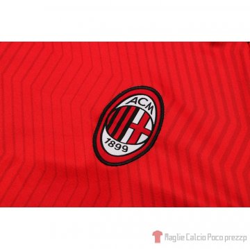 Tuta Da Track Milan Manica Corta 2021-22 Rosso