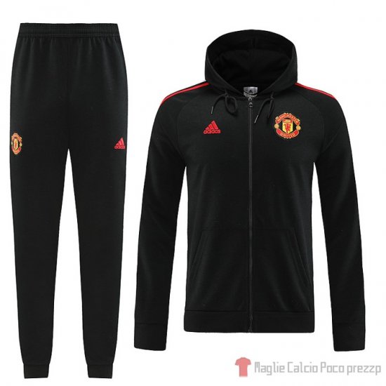Chandal Con Capucha Del Manchester United 22-23 Negro - Clicca l'immagine per chiudere