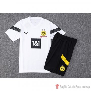 Chandal Del Borussia Dortmund Manica Corta 22-23 Blanco - Pantalon Corto