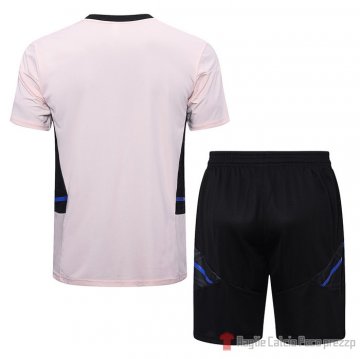 Tuta da Track Manchester United Manica Corta 22-23 Rosa - Pantalon Corto