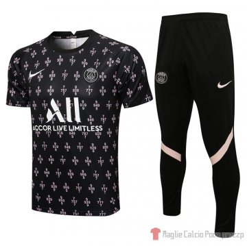 Tutal Paris Saint-germain Manica Corta 2021-2022 Negro