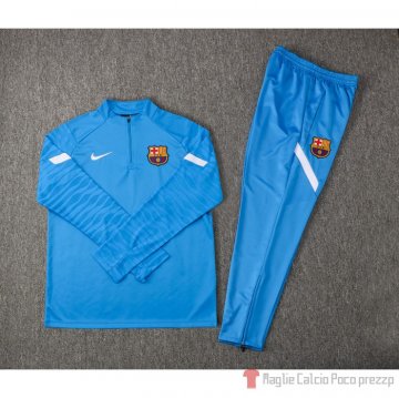 Tuta Da Track Felpa Barcellona 2021-2022 Azul