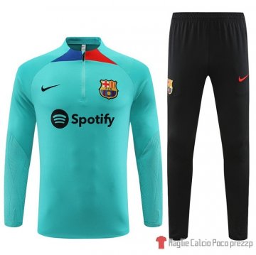 Felpa Della Tuta Barcellona Bambino 2023-24 Verde Felpa Della Tuta Barcellona Bambino 2023-24 Verde