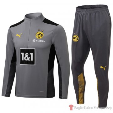 Tuta Da Track Felpa Borussia Dortmund 2021-22 Gris Tuta Da Track Felpa Borussia Dortmund 2021-22 Gris
