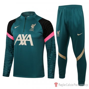 Tuta Da Track Felpa Liverpool 21-22 Verde Tuta Da Track Felpa Liverpool 21-22 Verde