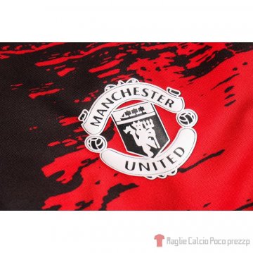 Tuta Da Track Felpa Manchester United 20-21 Negro Y Rojo