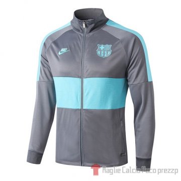 Giacca Barcellona 2019/2020 Grigio e Verde Giacca Barcellona 2019/2020 Grigio e Verde