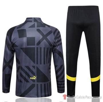 Giacca Della Tuta Borussia Dortmund 22-23 Negro Y Gris