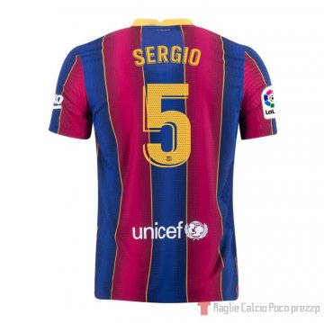 Maglia Barcellona Giocatore Sergio Home 20-21 Maglia Barcellona Giocatore Sergio Home 20-21